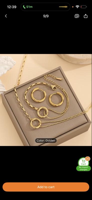 1 set  elegant stainless steel