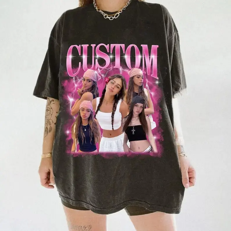Custom 90s Vintage Graphic Bootleg Rap Tee, CUSTOM Your Bootleg Idea Here, Personalized Shirt, Custom Girlfriend shirt, Gifts for boyfriend, Casual Top