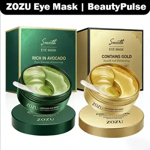 Avocado & Gold Eye Mask Eye Mask with Hyaluronic Acid for Moisturizing and Firming Moisturizing Eye bagMask Under Eye Mask, Eye Care Product for Dark Eye Bags, Skin Care  Net:30pairs