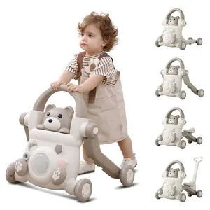 UNICOO Beginner Steps Companion 3-in-1 Baby Sit to Stand Learning Walker, Early Learning Push Toys, Baby Push Walker, Sliding Bike & Push Car, Balance Scooter, Toddler 6-48