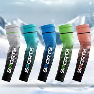 Sports UV Protection Arm Sleeves for Men Women, Cooling Ice Silk Arm Guards, Sun Blocking Arm Warmers for Summer Cycling, Driving & Outdoor Activities