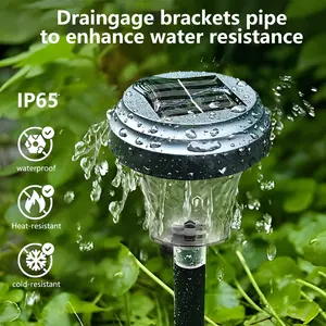 【Nofibuk】 just 1 order limited !Dual-Tone Solar Pathway Lights | Auto Color Transition + Warm White | Waterproof Outdoor LED Landscape Lighting Garden