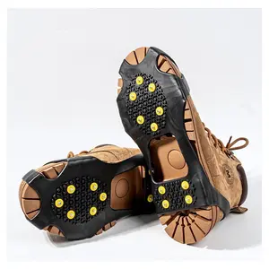 Clear 10 Tooth Ice Grippers Transparent Anti Slip Tool for Snowy Days