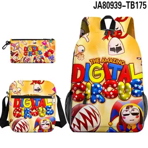 2026 New The Amazing Digital Circus Magic Digital Circus Backpack School Bag Pen Bag Shoulder Bag