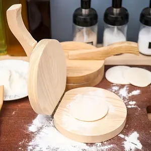 Manual Pasta Maker & Dough Cutter - Heavy-Duty Reclaimed Wood, Ergonomic Handle Non-Slip, For Homemade Pasta/Pizza/Dumplings/Pie Crust, Home Kitchen Tool