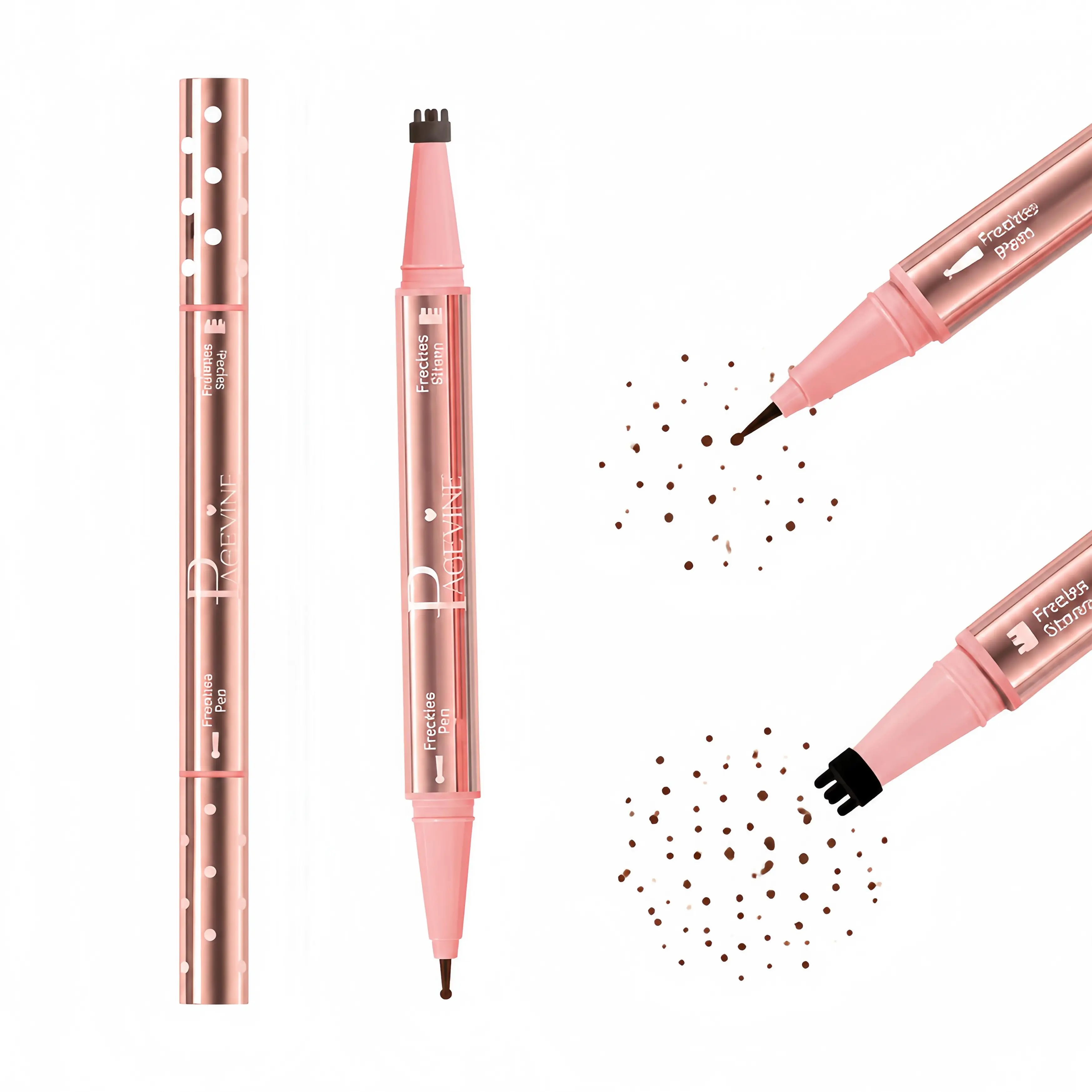 [BUY 1 GET 1 FREE] 2-in-1 Dual-Ended Stamp Eyeliner with Mole Stamp, Pigment-Rich Smooth Formula, Waterproof, Long-Lasting, Youthful Realistic Sun-Kissed Look, Beginner-Friendly, 3 Shades Including #01 Light