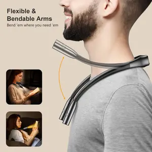 LED Neck Reading Light,Book Light for Reading in Bed-Eye Caring Recharging Lamp Suitable for Reading, Weaving,Repairing