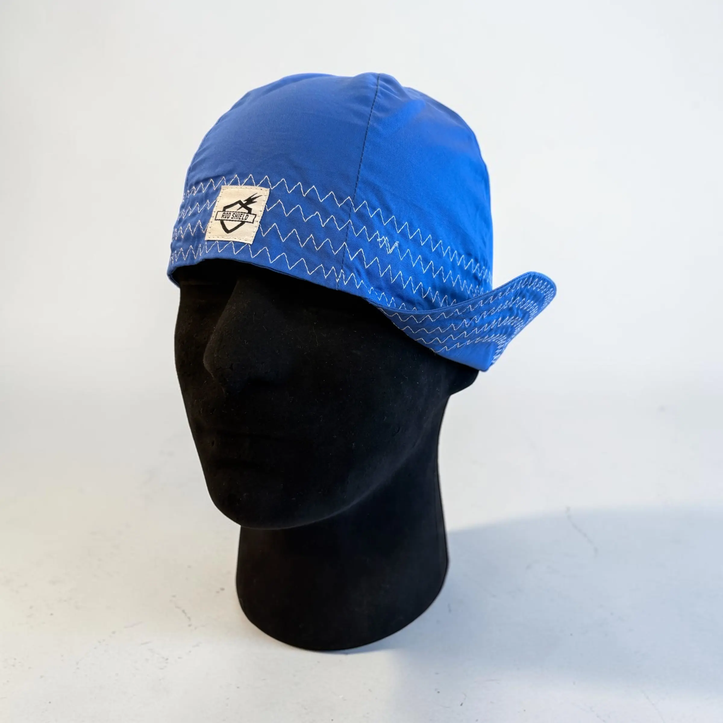 Rod Shield Blue Six Panel Welding Cap