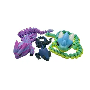 Dragons Colorful Flexi 3D Print