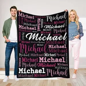 Customizable Personalized Purple Butterfly Blanket | Super Soft Flannel Throw for Chair, Office & Couch | Cozy Warm Gift for All Seasons