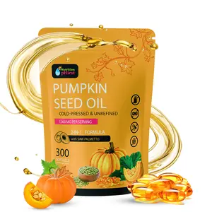 NutritionPhirst Pumpkin Seed Oil 1000mg with Saw Palmetto – Cold-Pressed & Unrefined 2-in-1 Formula – 300 Softgels Dietary Supplement