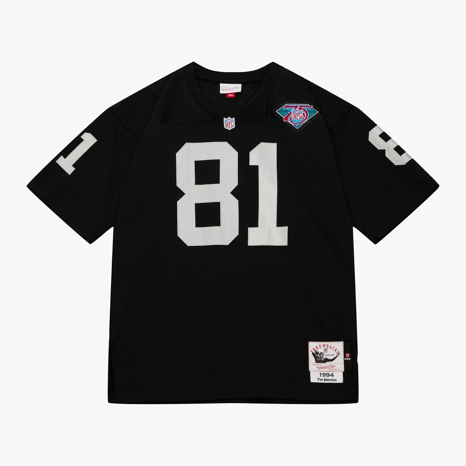 Men's Mitchell & Ness Tim Brown Black Los Angeles Raiders 1994 Authentic Jersey NFL Throwback