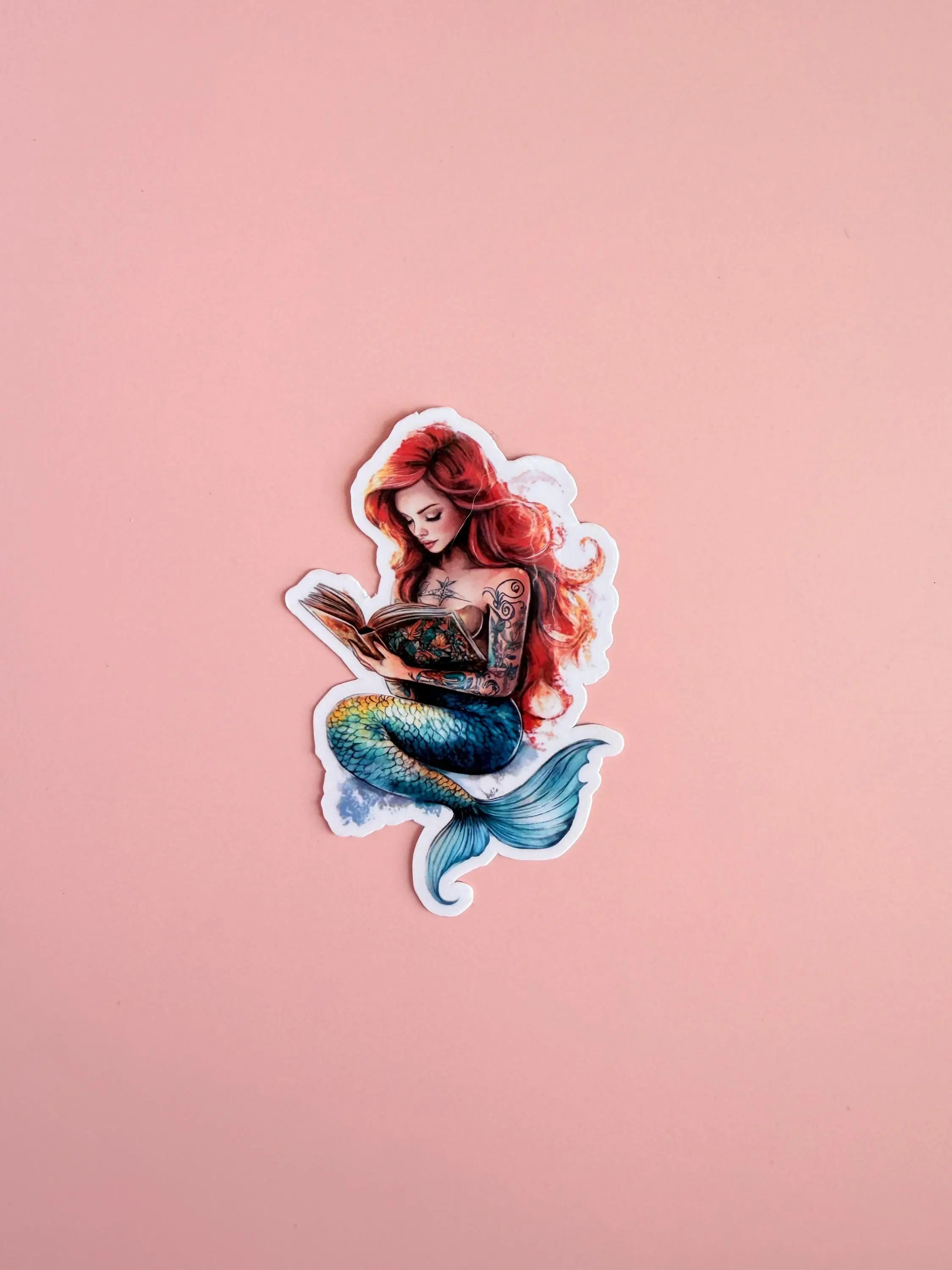 Mermaid Reading |Ariel Sticker