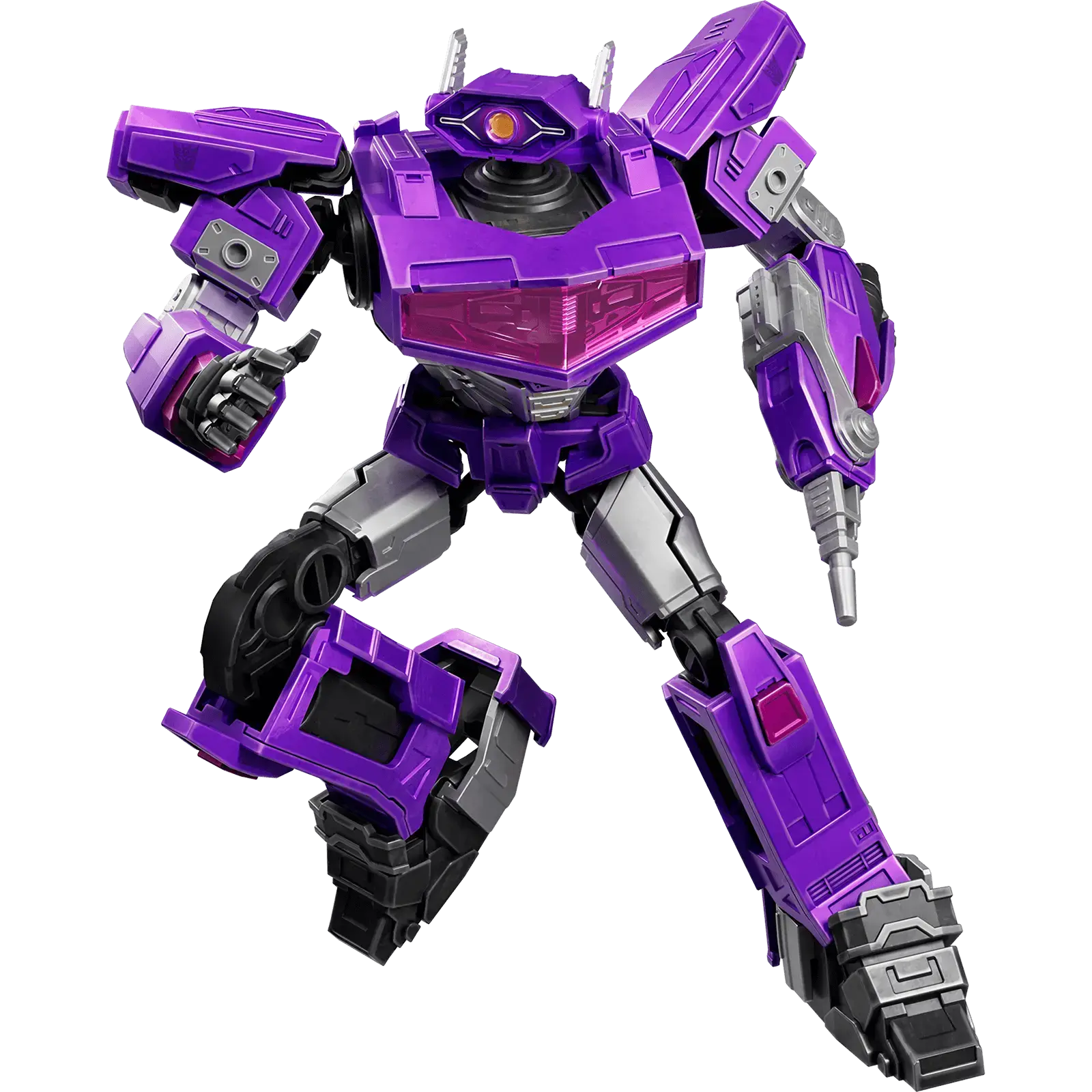 Blokees Transformers Classic Class 18 Transformers One Shockwave 12.5cm Model Kit with 20 Articulation Points & Eye Glow