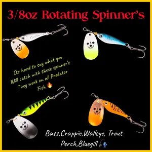 Upper Deck Burner Series Rotating Metal Spinner 3/8oz One Piece