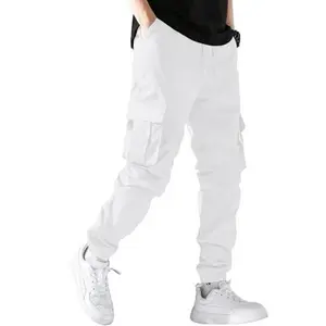 The Cowboys Home Mens Cargo Joggers Stretch Casual Sweatpants Elastic Waist Drawstring Tapered Pants for Men Hiking Pants with 5 Pockets
