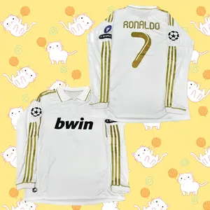 2011-12 Home Champions League Long Sleeve Retro Jersey – Ronaldo #7