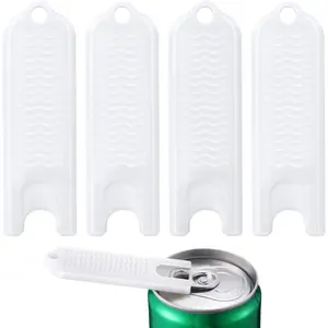 4 count Soda Can Tab Opener, Compact  Can Opener, Canned Drink Tab Lifter, Party Essential Tool, Pop Puller for Protecting Long Nails and Folks with Joint  or  Helpers