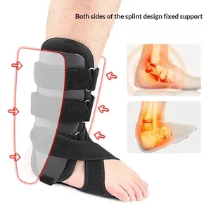 Adjustable Ankle Support Brace with Side Stabilizer Plates, Breathable Stabilizer for Daily & Sports Use
