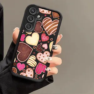 Phone Case: Creative Heart Pattern Suitable for Samsung Galaxy S26 S25 S24 S23 S22 S21 Fe Plus Ultra A13 A14 A15 A16 A17 A33 A34 A35 A36 A52 A53 A54 Note20 Soft