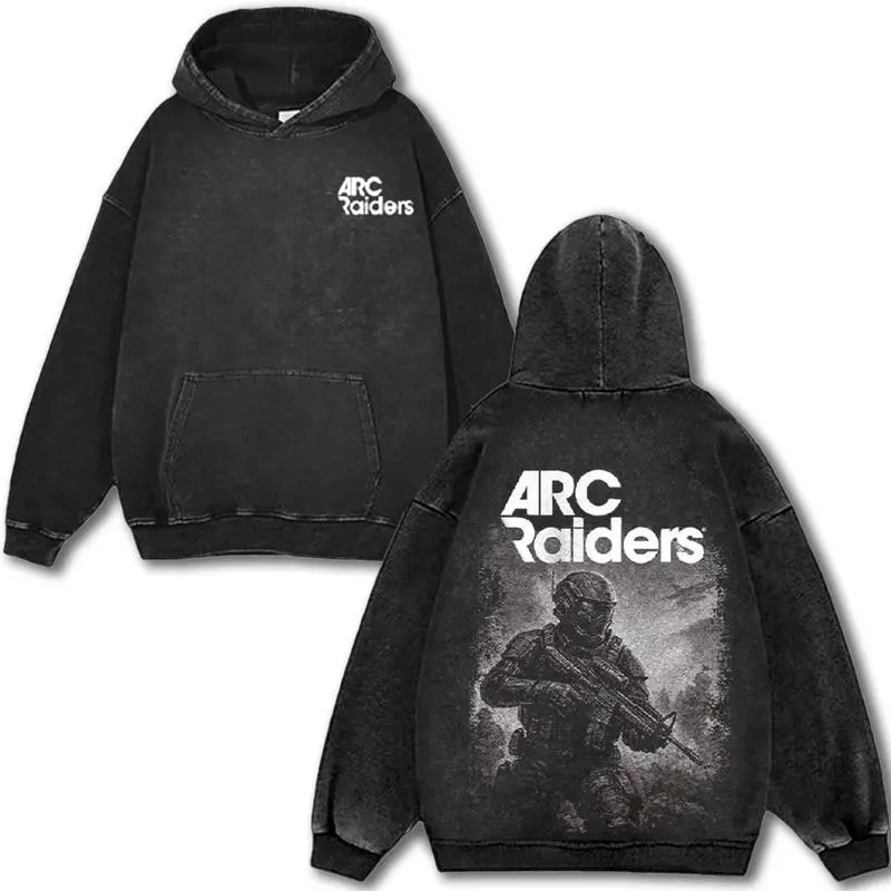 ARC Raiders Fan Art Gamer Extraction Shooter v6 Vintage Washed Oversize Unisex Tee, Hoodies, sweatshirt, unisex heavyweight cotton t-shirt washed Casual Menswear