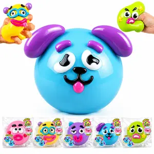 DIY Funny Face Slow Rebound Squeeze Ball Set, Soft Squishy Sensory Fidget Toys, Age 3+, Stress & Anxiety Relief Hand Toys for Kids Teens Adults, Calming Desk Decompression Gifts