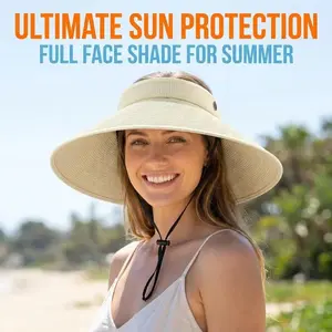 Unisex Sun Visor Hat, UPF 50+ UV Protection, Adjustable Breathable Cap for Tennis Running Golf, 6 Styles for Summer Outdoor Sports,No Head Pressure Design