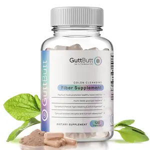 GuttButt Daily Fiber Capsules for Gut Health & Digestive Regularity