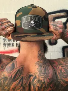 OLD SOUL REBEL GREEN CAMO HAT