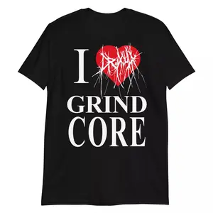 DR. ACULA I HEART GRINDCORE Deathcore Metal Grindcore Band T-Shirt