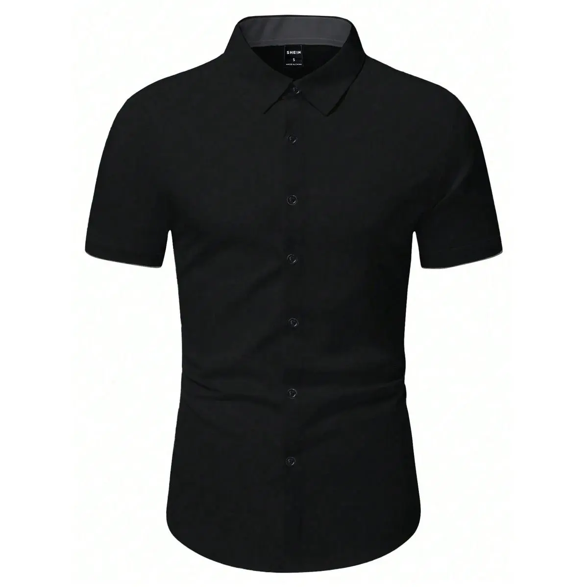 Manfinity Homme Men's Plain Front Button Short Sleeve Casual Black Shirt, Daily Wear Short Sleeve Dress Shirt For Men Black Designer Shirt Men Black Shirts - TikTok Shop Manfinity Homme Men's Plain Front Button Short Sleeve Casual Black Shirt, Daily Wear Short Sleeve Dress Shirt For Men Black Designer Shirt Men Black Shirts - TikTok Shop