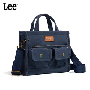 Montana West x Lee Large Work Tote Bag for Women Crossbody Canvas Messenger Bag for Everyday Shoulder Bag with Pockets
