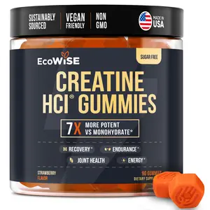 Creatine HCL Gummies EcoWise - High-Quality Creatine, Fitness Supplement, Vegan, Plant-Based, Delicious & Convenient Creatine Gummy