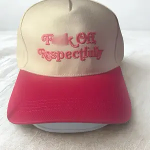 Fx Ck Off Respectfully Two Tone Canvas Cotton Cap