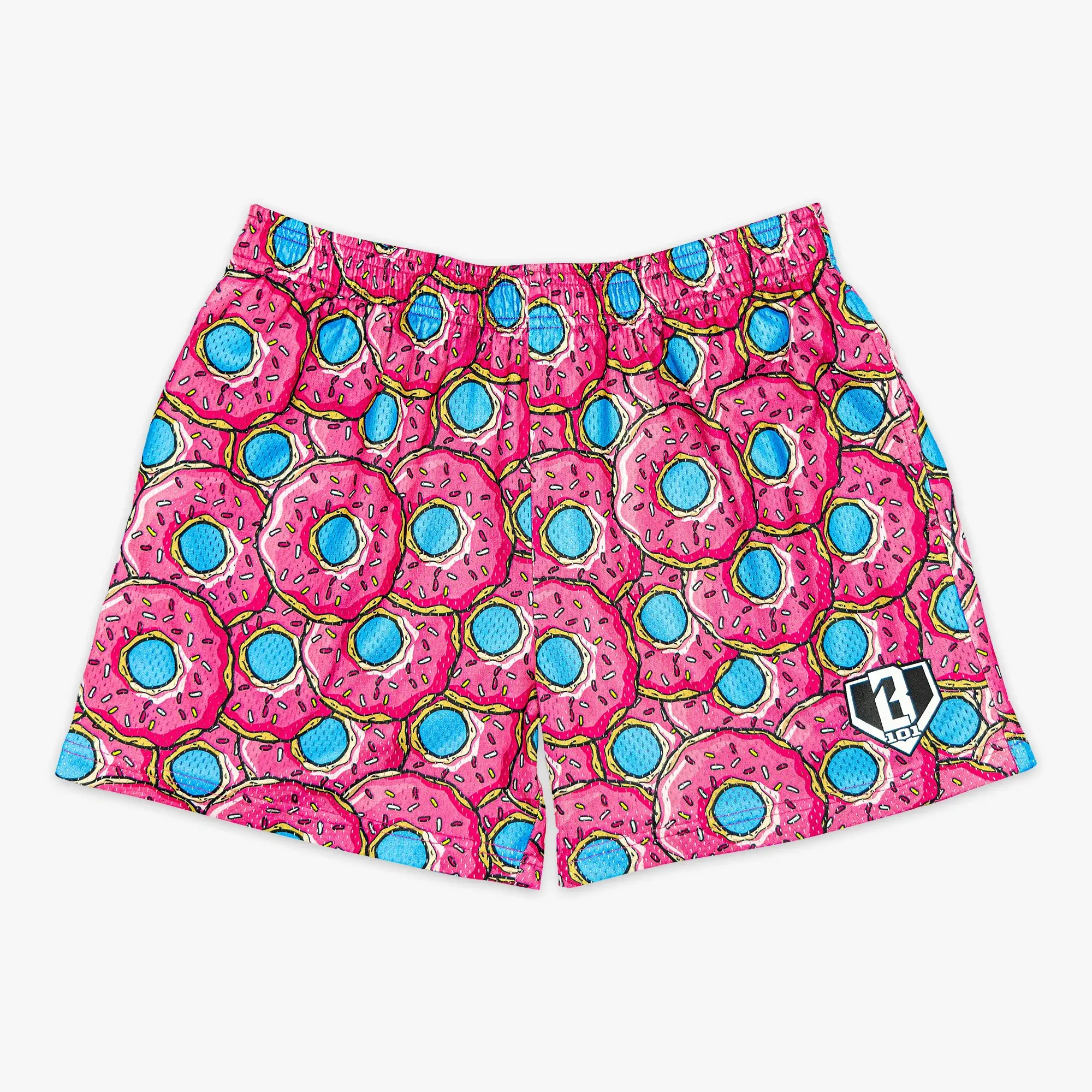 BL Donut Youth Shorts Strawberry USA For Youth And Aldult – Breathable Performance Mesh