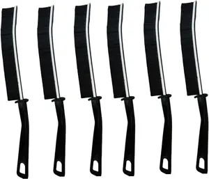 6 Pack Crevice Cleaning Brushes – Hard Bristle Gap Cleaning Tools for Baseboards, Window Tracks, Sliding Doors, Bathroom, Shower & Household Deep Cleaning