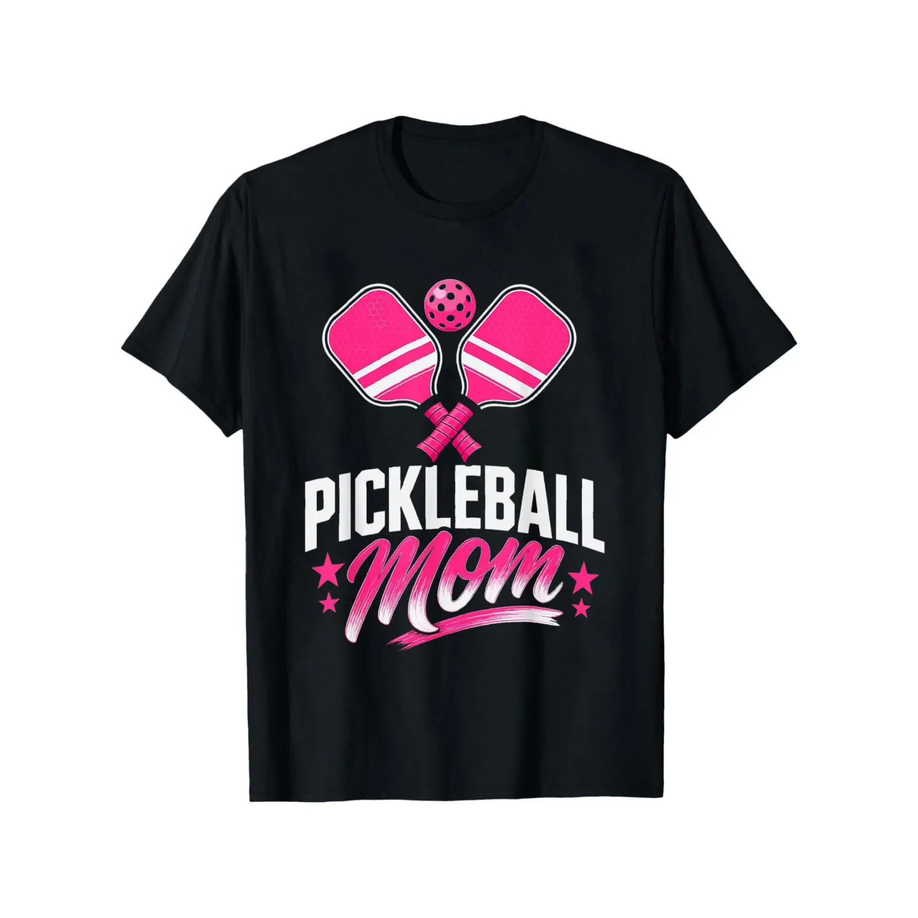 Pickleball Mom T-Shirt Cotton Black Tee