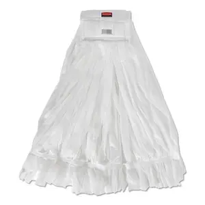 212 MAIN Disposable Flat Wet Mop, 5 in. Head Size, Non-Woven Fiber Headband Design, White Cleaner