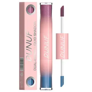 Double-headed liquid glitter eyeshadow, 2-in-1 glitter & shimmer, quick-dry film-forming, perfect for daily & party use