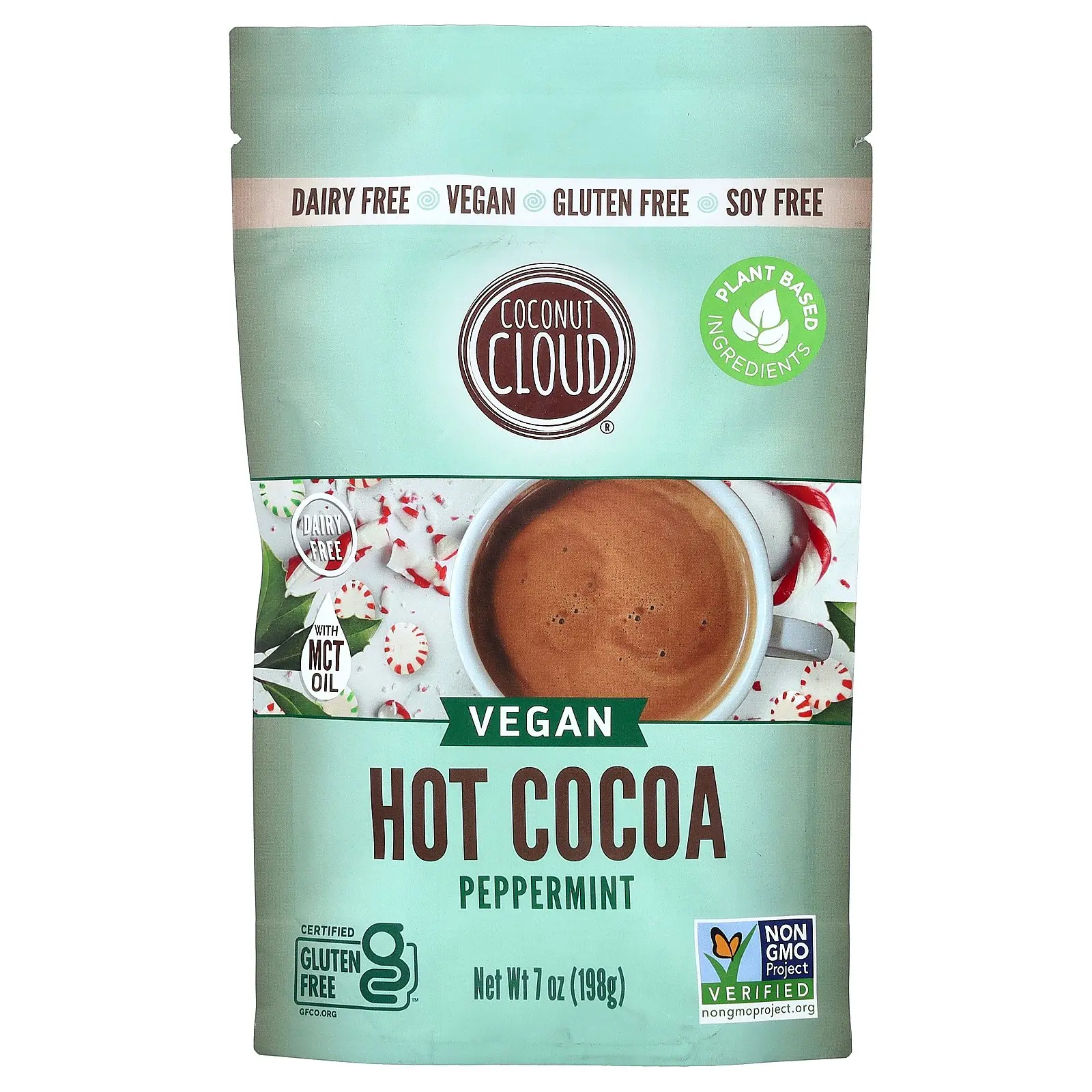Coconut Cloud Vegan Hot Cocoa, Peppermint, 7 oz (198 g)