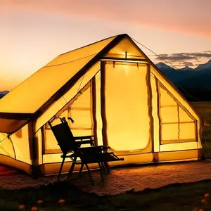 SENLEETO 6.3㎡ Inflatable Camping Tent for 4–6 Person – Waterproof Oxford Family Shelter with Quick Setup, Outdoor Air Tent