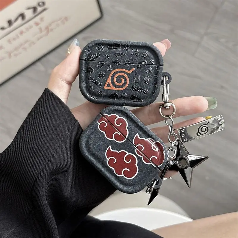 Naruto Akatsuki Red Cloud Airpods Case | Hidden Leaf Village Anime