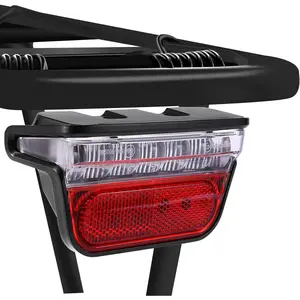 Flash Ebike Taillight 220? Wide Visibility, Fits for Rack Holes 50mm, Electric  Rear Light 6V-48V with SM/ Connector (SM Connector)