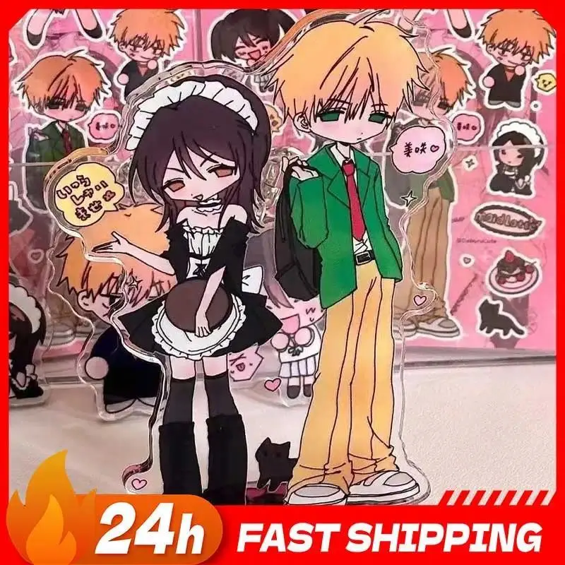 Maid Sama! Anime Peripherals Q Ver. Takumi Usui Figure Acrylic Stand Misaki Ayuzawa Figurine Standing Plate Collectible Toys