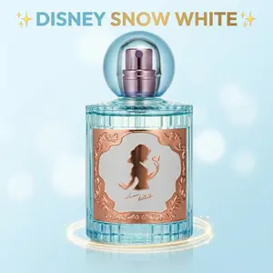 Disney Princess Snow Kiss *MINISO Eau de Parfum for Women, Snow White Perfume, 50ml/1.7oz, Exquisite Collectible Glass Bottle with Copper-Tone Silhouette, Long-Lasting Floral & Woodsy Scent with Mandarin, Jasmine, and Sandalwood - Perfect Disney Gift