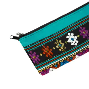 Casa/Legno Boho Makeup Bag and Large Cosmetic Pouch for Women, Vintage Wallet and Coin Purse Wallet, Hippie Bags and Boho Handbags for Women, Change Purse and Lipstick Purse with Bag Pouch (Style 1)