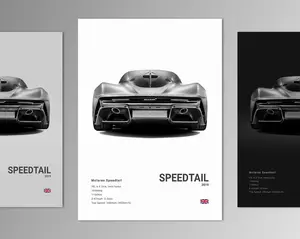 Mclaren Speedtail Poster Print | Wall Art | Car Photography