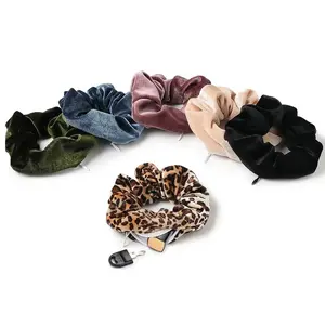 Hair Confidential Scrunchie with Hidden Zippered Pouch - Fashion Accessory for Hairbands & Scrunchies
