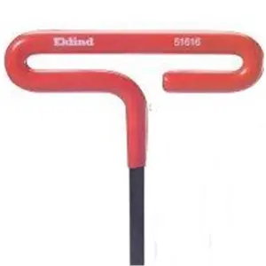 212 MAIN Steel T-Handle Hex Wrench - 9 in Cushion T-Handle Grip, 3/16 in Inch System Hex Key (Eklind Tool Company EKL51912)