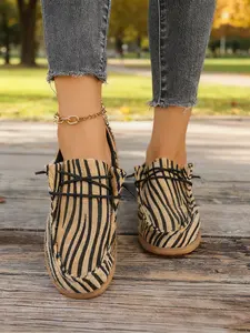 Women's All-Season Casual Shoes, Breathable Lightweight Eva Sole, Easy Slip-On Round Toe Sneakers for Walking, Hiking, Driving, Running, Casual Fashion Shoes